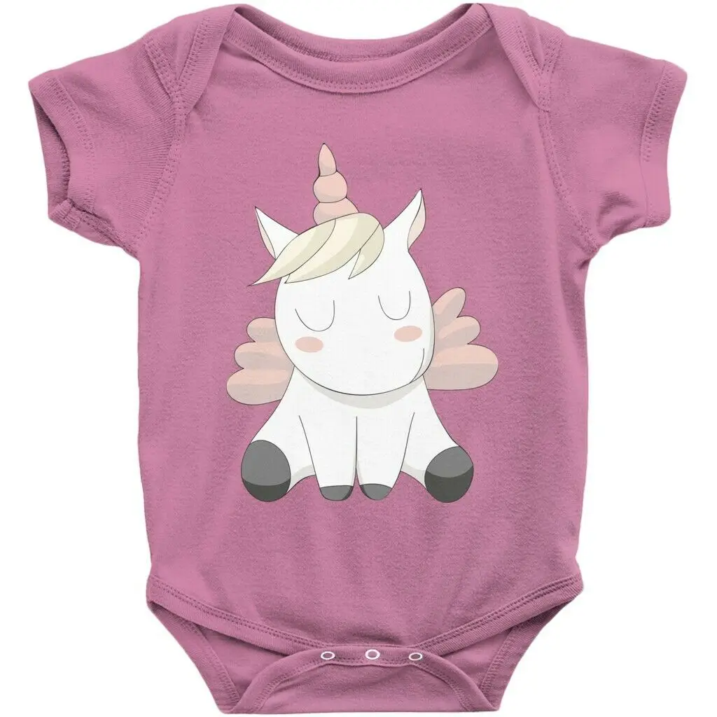 定制棉花独角兽设计夏季新生婴儿服装中国