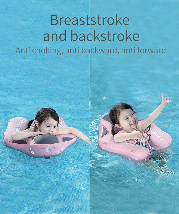 Mambobaby Noninflatable Safe Baby Chest Float With Canopy Flotador