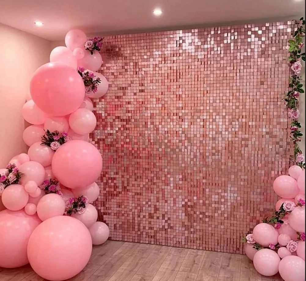 Best Party Decor Pink Wedding Shimmer Wall Backdrop Panels For Party Wedding,Anniversary,Birthday,Engagement  Parties - Buy Pink Shimmer Wall Backdrop Panels For Party,Shimmer Wall, Wedding Stage Backdrop Product on 