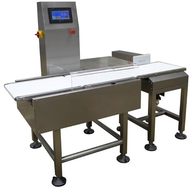 Conveyor Weight Sorting System Checkweigher Machine With Push Rejector ...