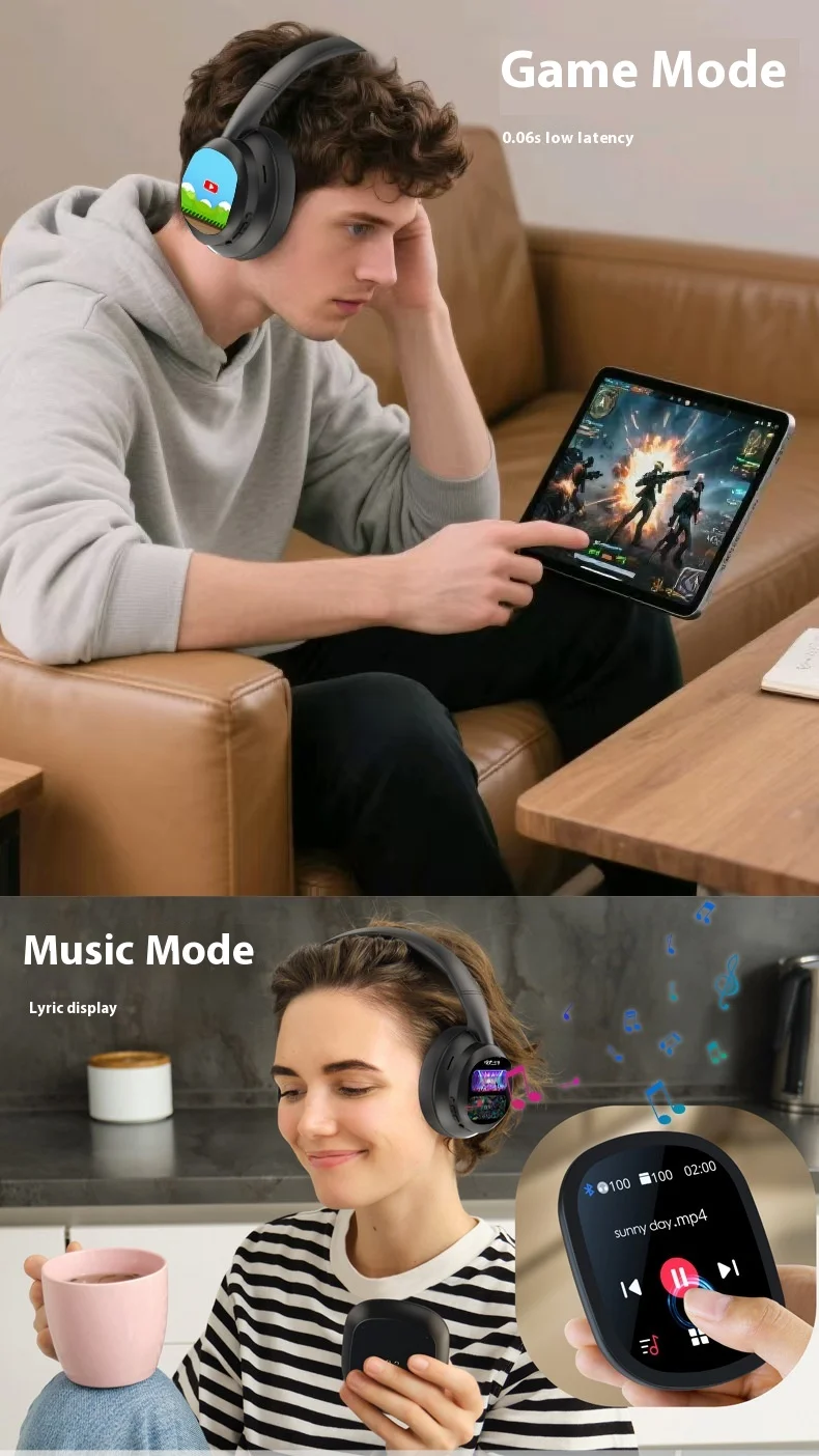 HYUNDAI Modern X1pro Wireless for Bluetooth Headset Not In-Ear Universal Power Noise Reduction Sports Headset LED Battery