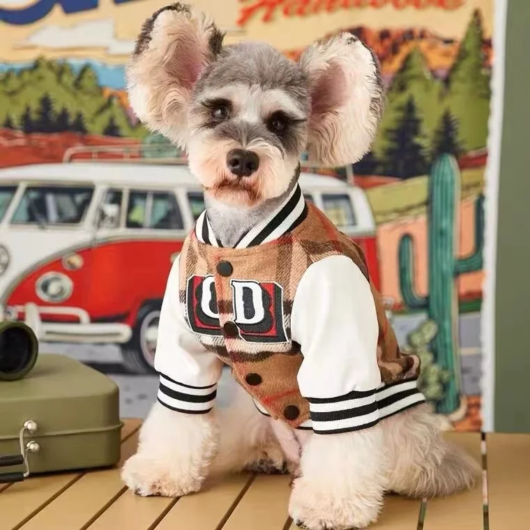 New Handsome Trend Dog Fall And Winter Thickened Warm Sweater Baseball