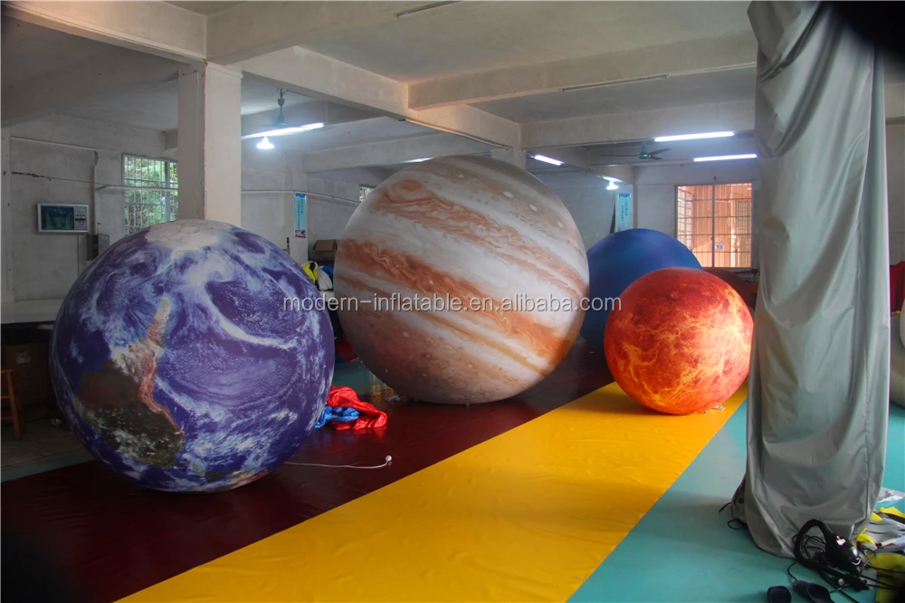 Led Lighted Silver Inflatable Ufo Balloon For Event Decoration Buy