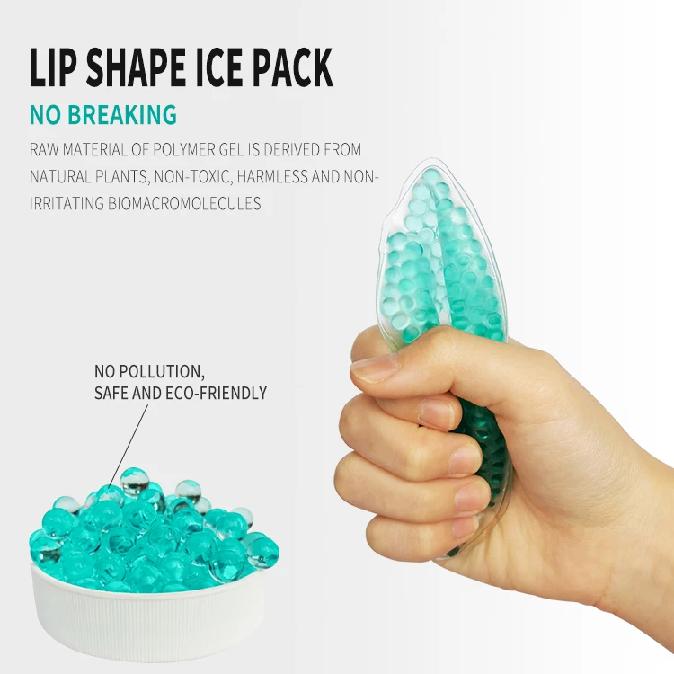 Personal Care Lip Shaped Gel Ice Packs Reusable Hot And Cold Compress ...