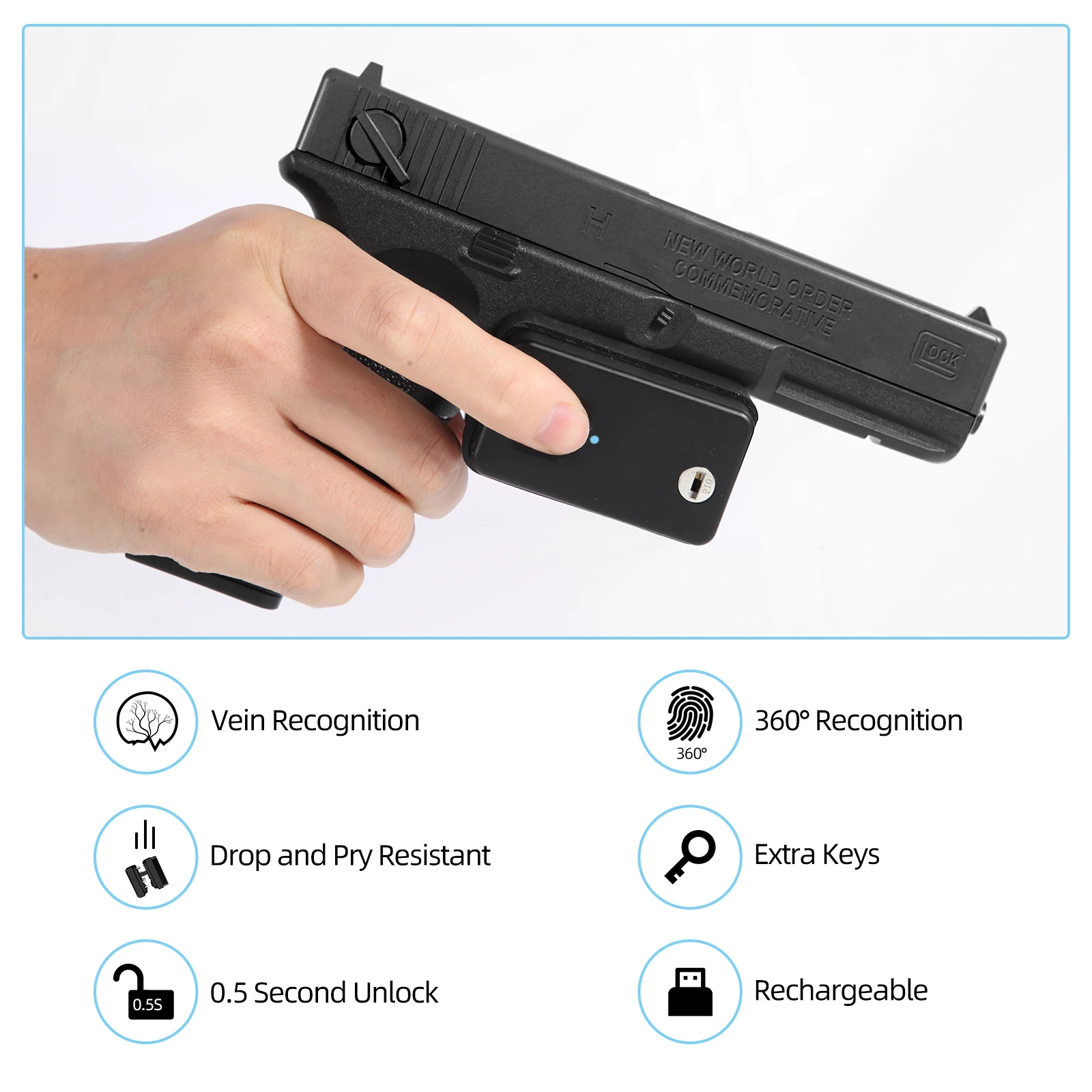 Fingerprint Gun Locks Gun Safe Trigger Gun Lock Biometric Lock Buy