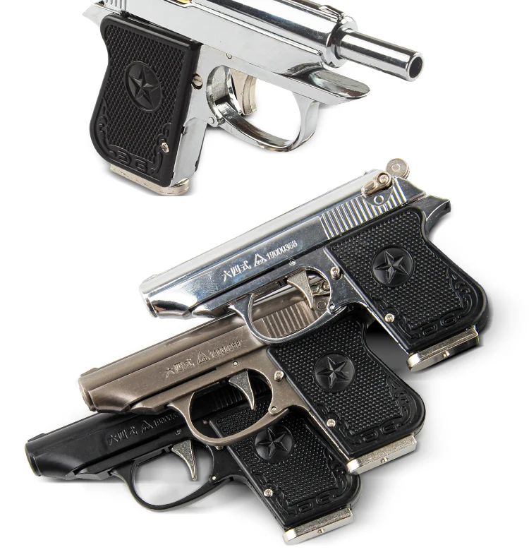 Metal Gun Toys Simulation Mini 64 Pistol Model Set Military Weapon