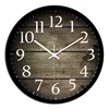 Wholesale Cheap price round quartz movement 12 inch plastic frame custom brief design logo printing wall clocks for home decor