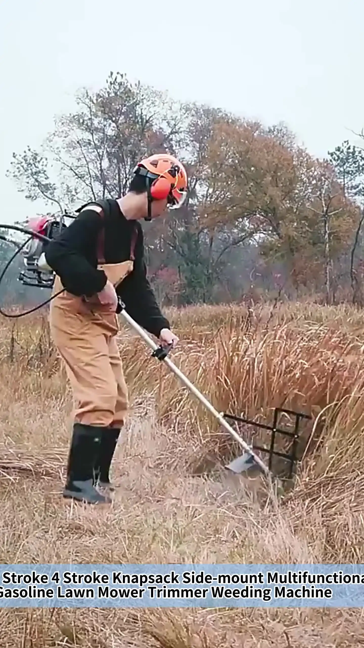 KATHER 2/4 Stroke Gasoline Engine Brush Cutter Backpack Power