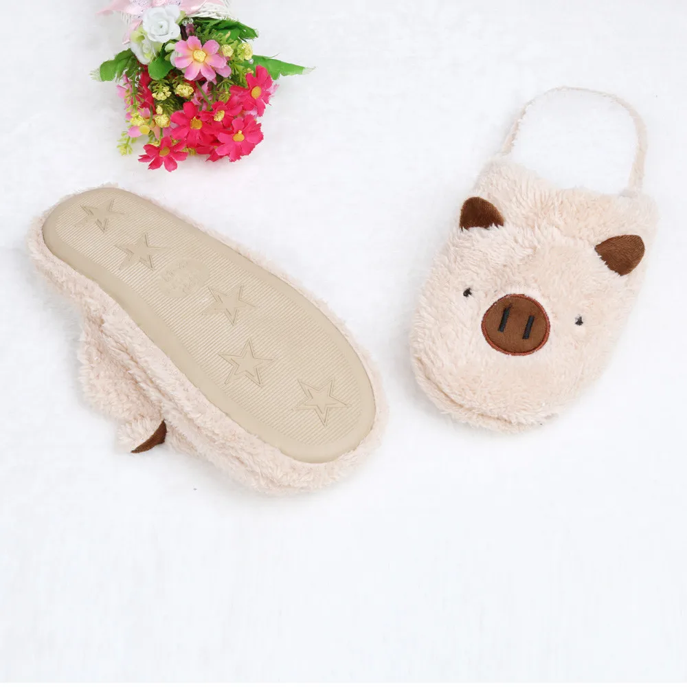 Women Flip Flop Cute Pig Shape Home Floor Soft Stripe Slippers Winter Spring Warm Shoes,Coffee,8.5,United States Women Flip Flop Cute Pig Shape Home Floor Soft Stripe Slippers Winter Spring Warm Shoes,Coffee,8.5,United States