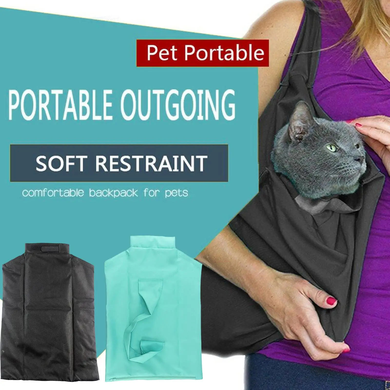 Pet Cat Dog Carrier Sling Puppy Tote Single Shoulder Pouch Handfree