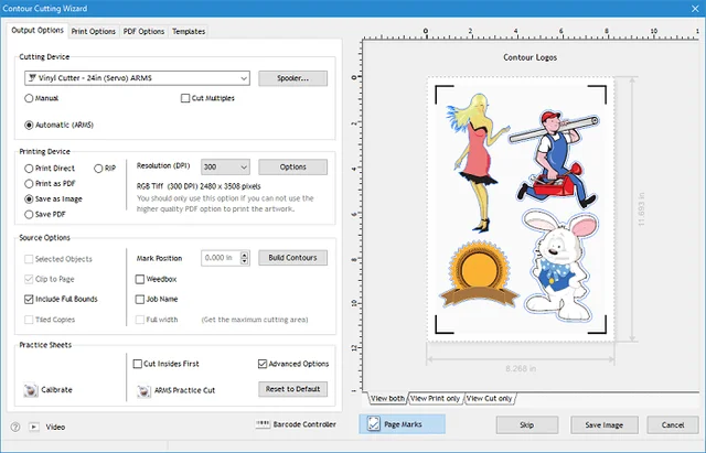 signmaster contour cutting