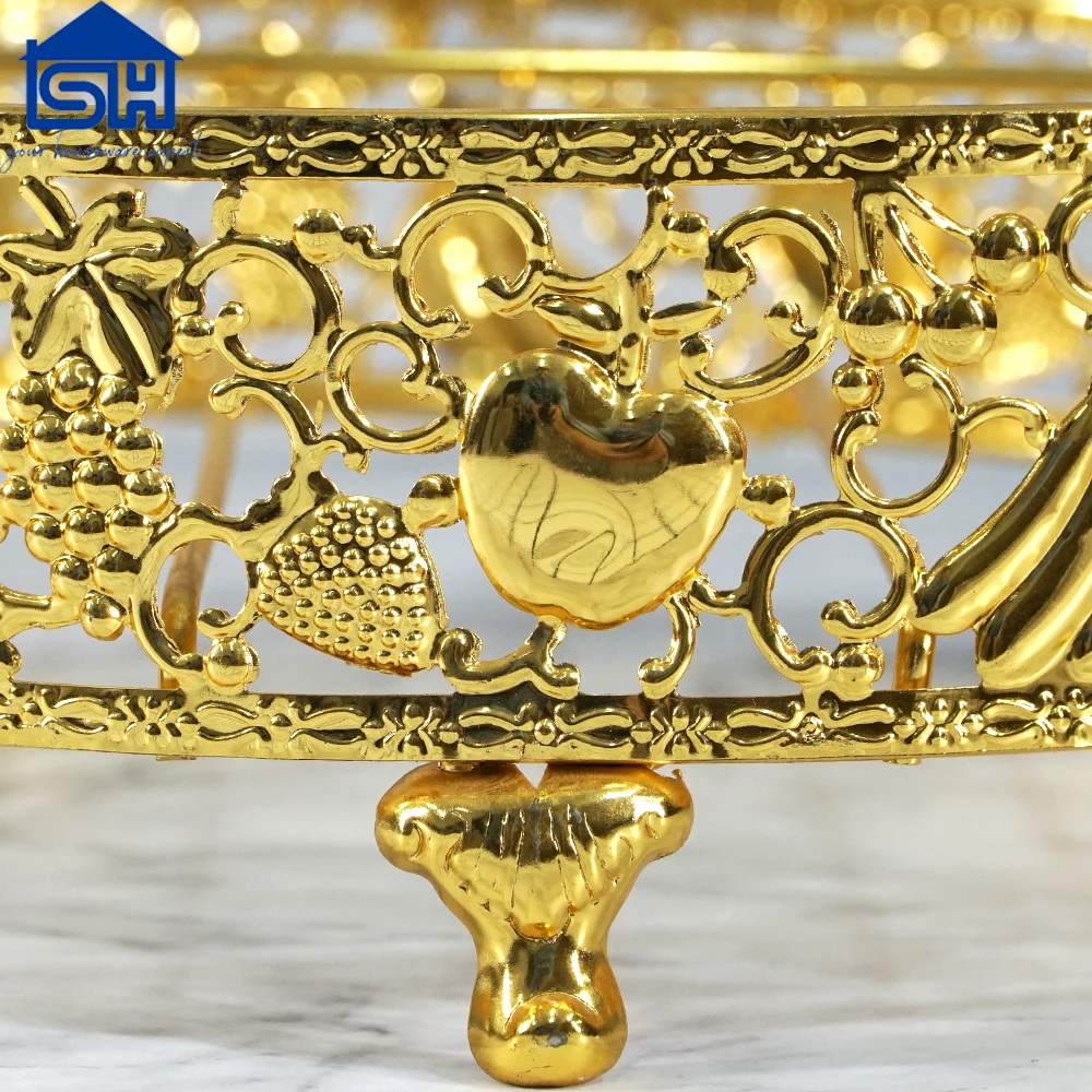 decorative golden candy tray candy box sugar tray