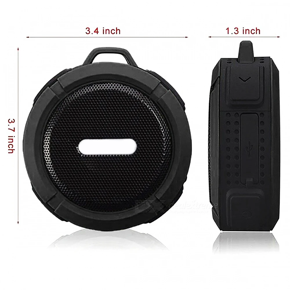 Bluetooth Speaker 3.0 Waterproof Portable Outdoor Wireless Mini Loudspeakers Speakers with Suction Cup for iphone Samsung C6 - ANKUX.COM
