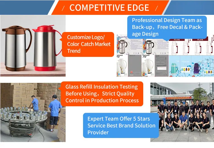 1l 1.3l 1.6l 1.9l Metal Glass Inner Arabic Thermal Termos Insulated