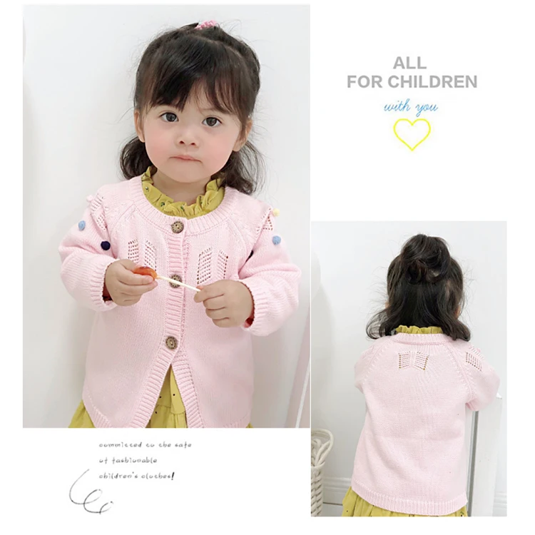 kids clothing Knitted babies sweater kids cardigan for autumn