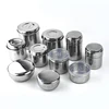 Stainless Steel Dental cotton ball holder containers for Medical Cotton Balls and food sample storage with corver