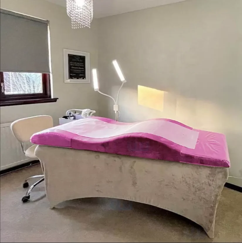 Memory Foam Curved Mattress Topper For Lash Bed Wave Shape Eye Lash Bed