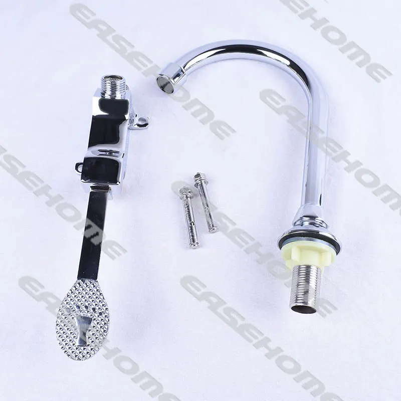 Foot Operated Pedal Flush Grifo De Pie Cold Water Kitchen Faucet