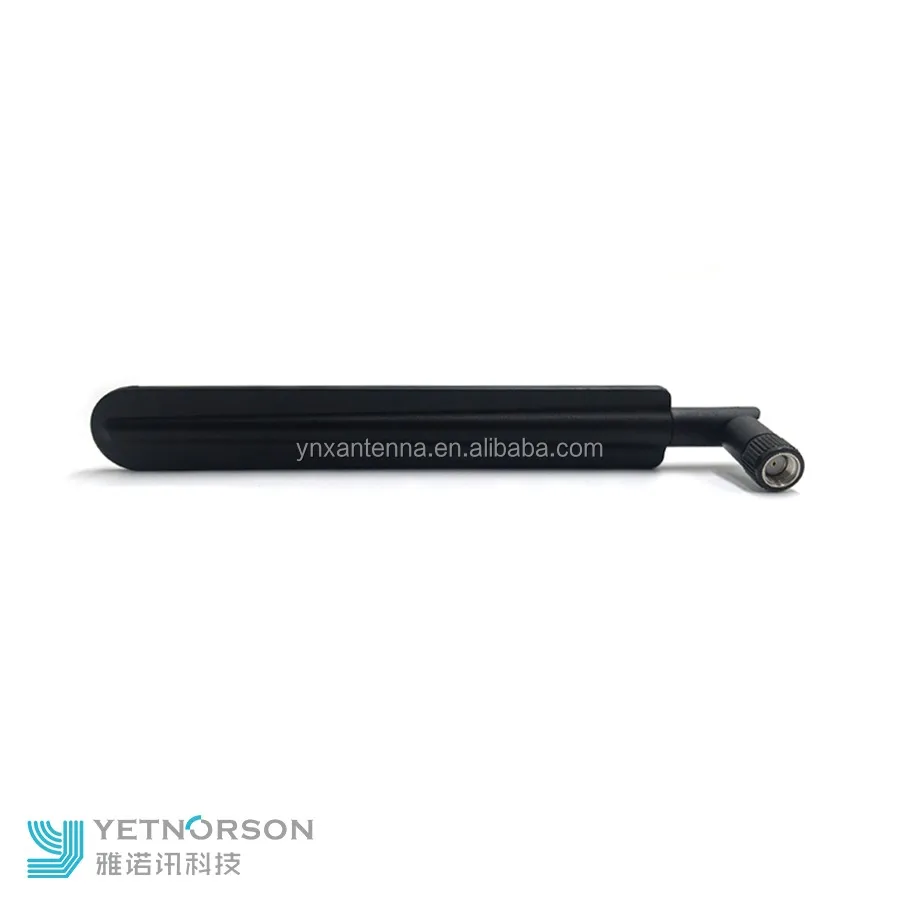 GSM communication antenna rubber duck zigbee antenna with SMA male right angle connector for wireless public phone - ANKUX.COM