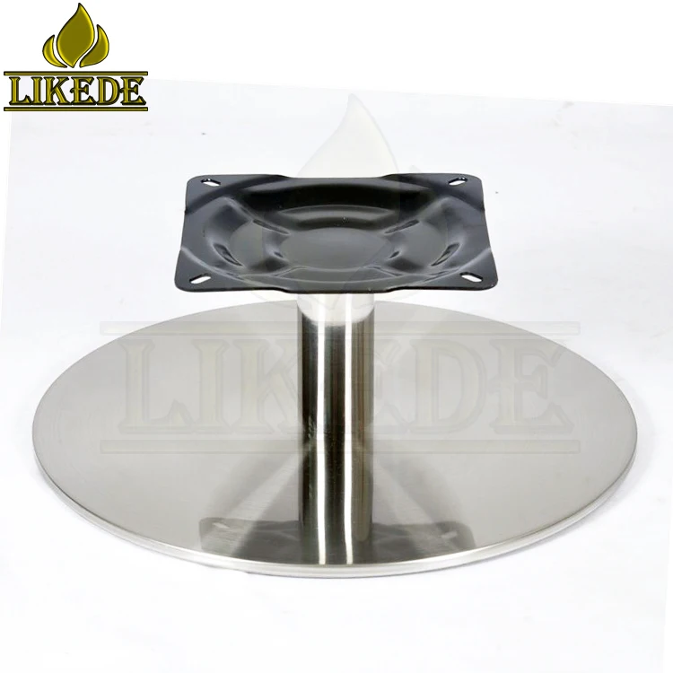 Stainless Steel Round Flat Swivel Base Metal Rolling Chair Legs Use Metal Material