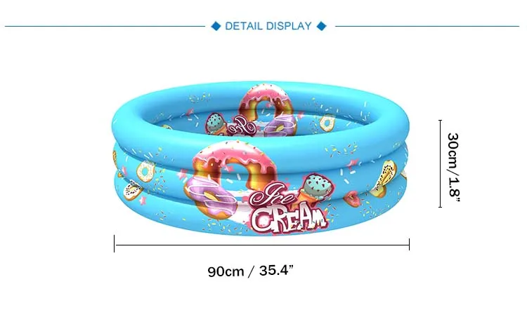 Stock Retail sale  PVC inflatable round pool children play inflatable pools kiddie play ball pool