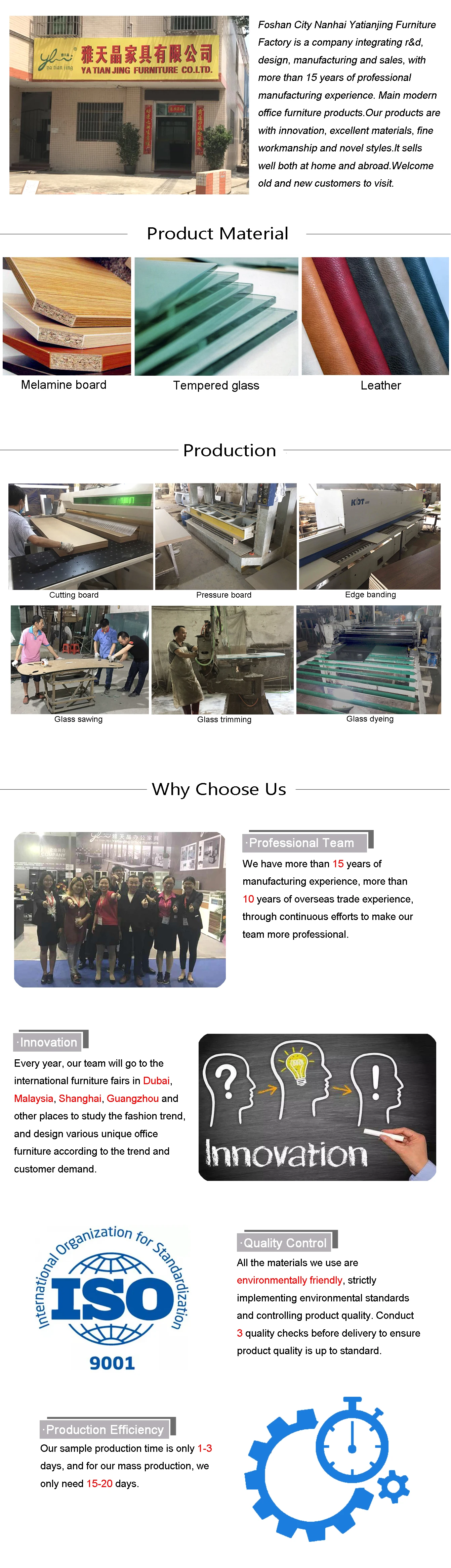 Cheap Executive Manager Ceo Office Furniture White Modern L Shape Glass