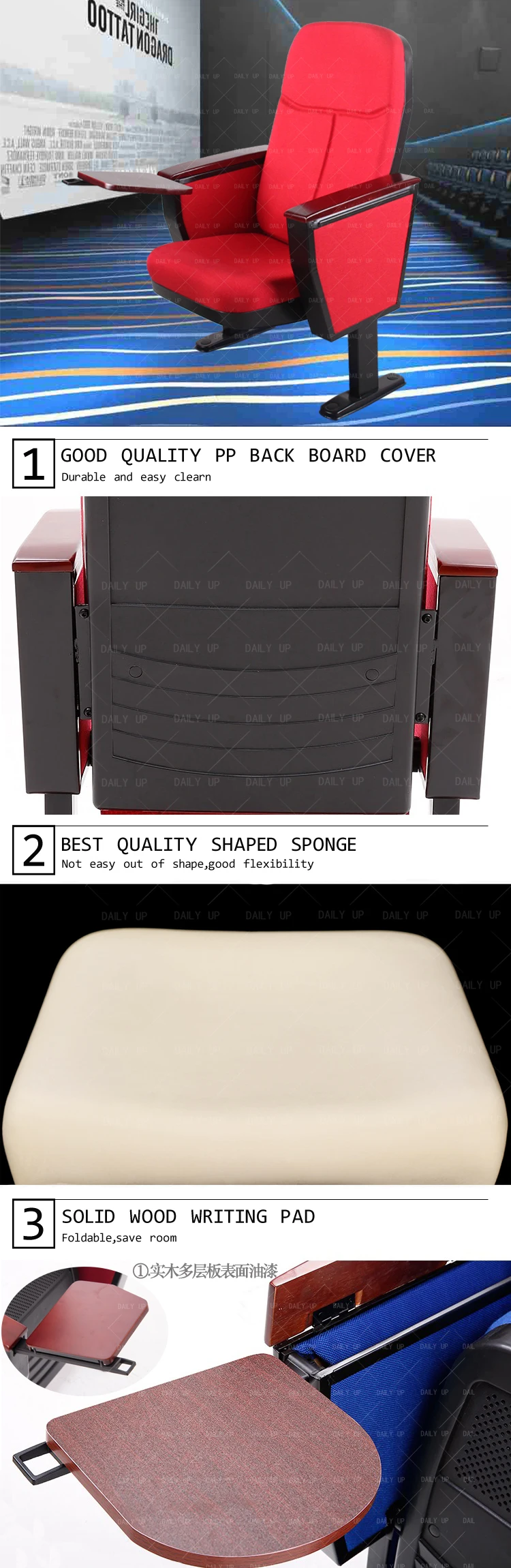 cinema chair theater cheap theater chairs church chairs auditorium Modern theater furniture public seating chair
