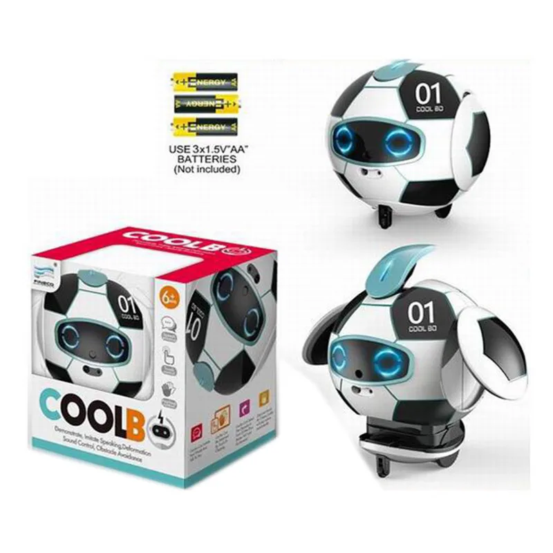 Source Hot sale operated speech recognition 360 football robot toy with light and music on m.alibaba.com