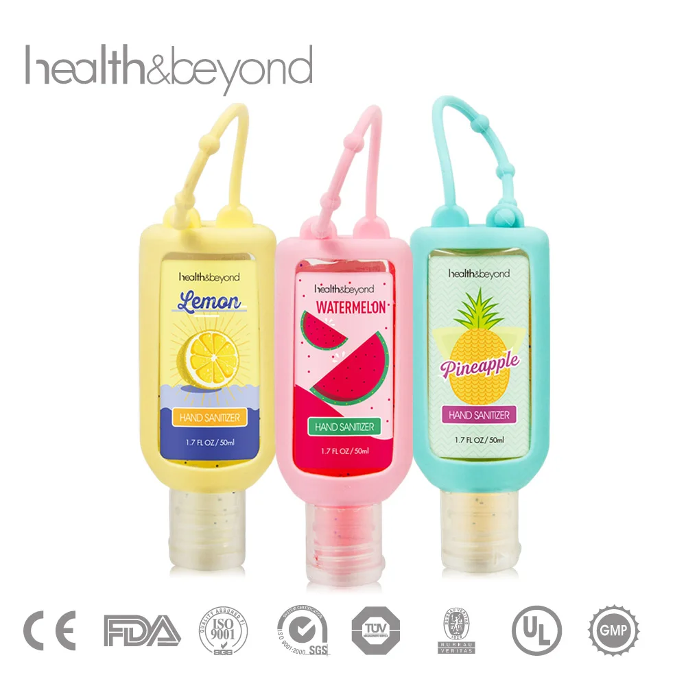 Fda Approved 50ml Deep Cleansing Hand Sanitizer With Silicone Holder