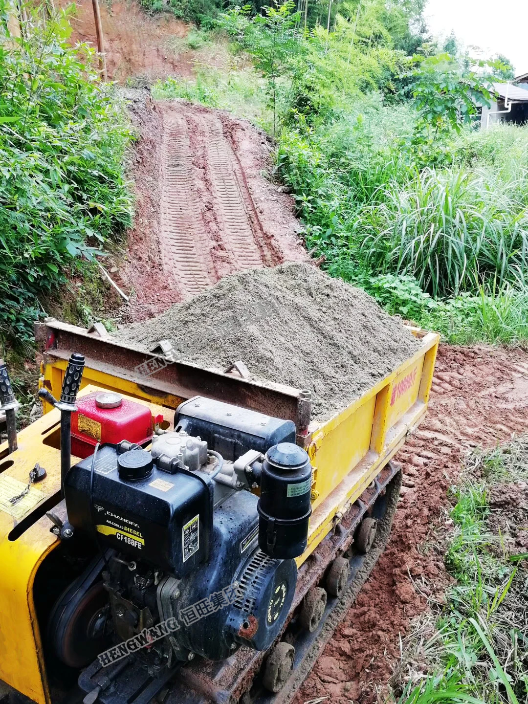 HW brand High quality mine/agriculture/garden mini dump truck /crawler dumper/diesel loader for sale