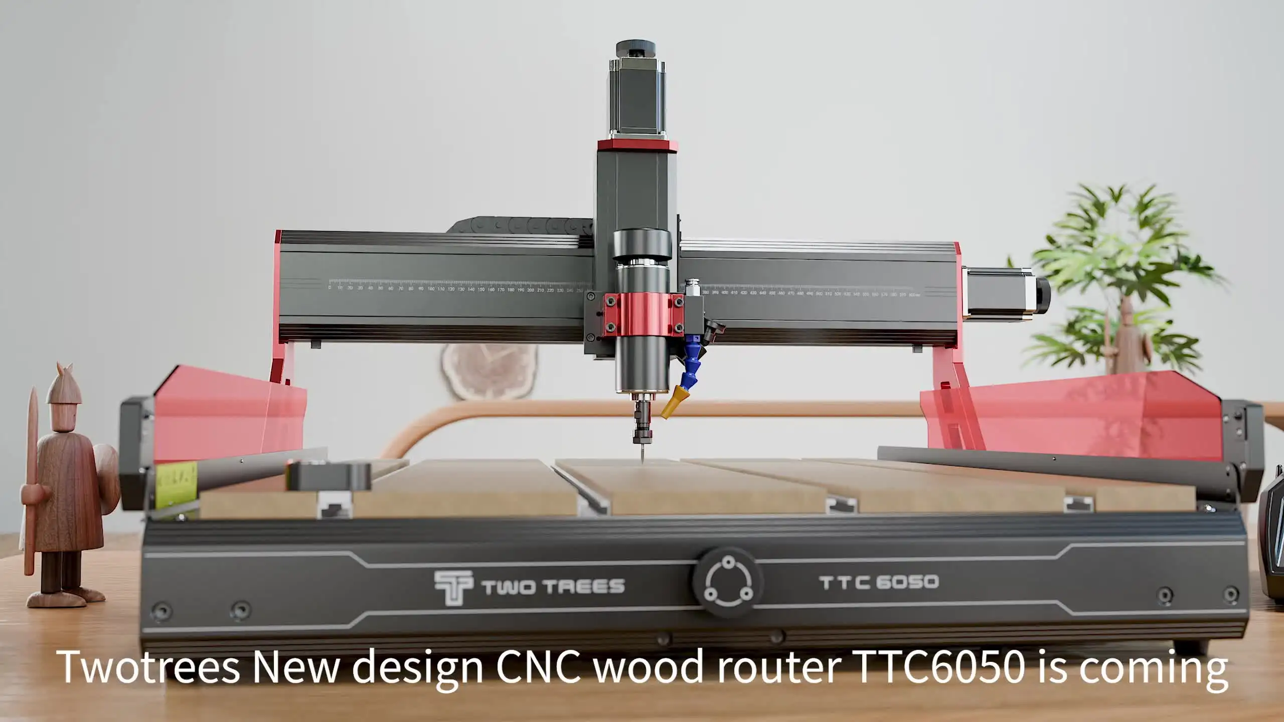 TTC6050 Desktop CNC Wood Router - 4 Axis Laser Engraving Machine