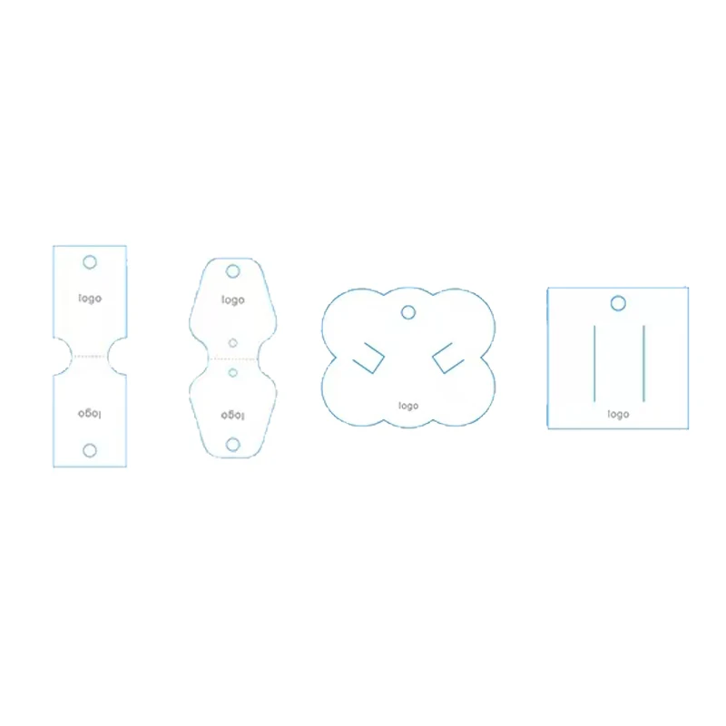 Customized Logo Paper Hair Bows Display Card Hair Clips Packaging Card