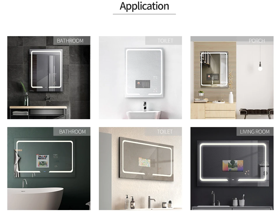 Hot Sales Smart Mirrors Tv Multimedia Led Light Mirror With Touch