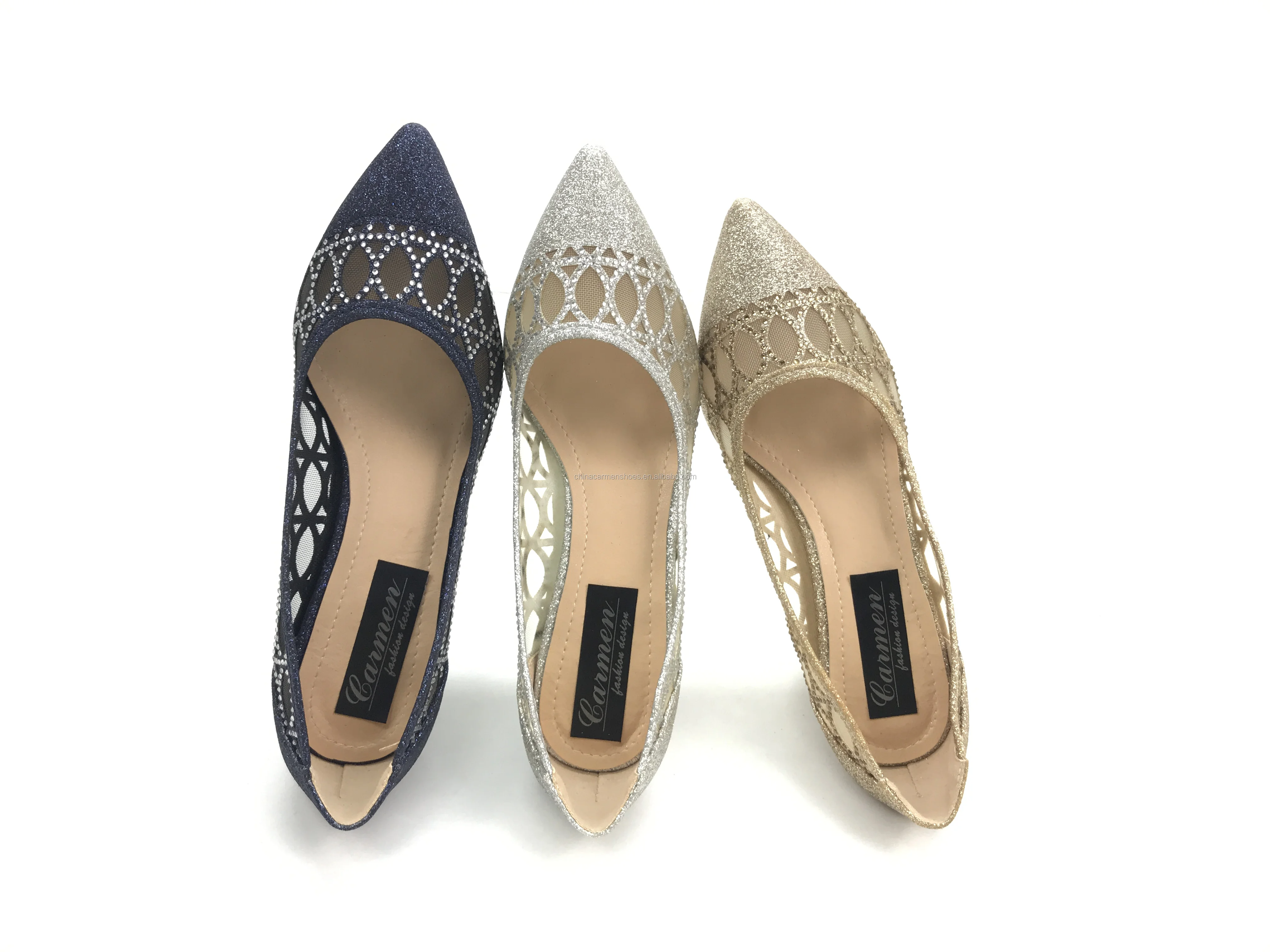 Womens Lace Mesh Court Shoe Rhinestone Lady Shoes Pointed Toe Block Heel Comfort Styles Buy Party Pumps Women Shoes Mesh Shoes Product On Alibaba Com