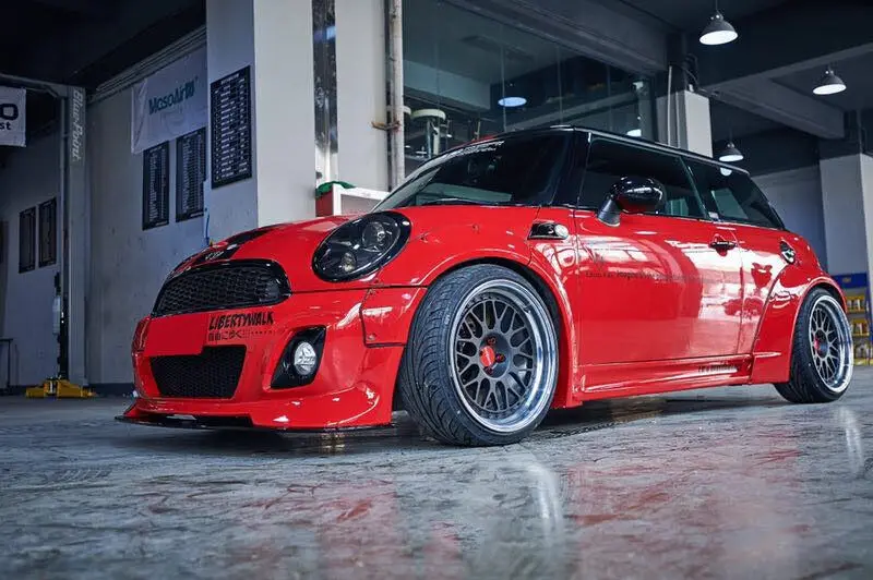 R56 R55 Lb Style Body Kit With Front Bumper Rear Bumper Over Fenders ...