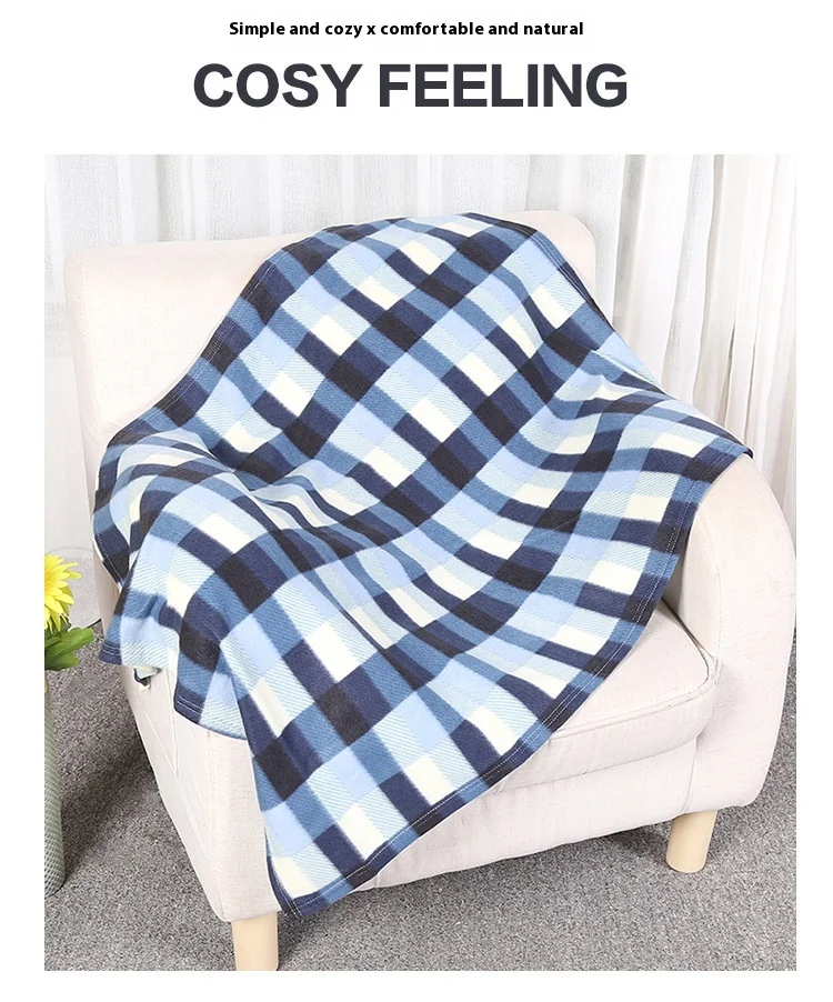 Tartan Throw Checked Large Polar Fleece Throw Warm Soft Blanket  for Your Beds Travel Legwarmers or Even Can Be Used Blanket