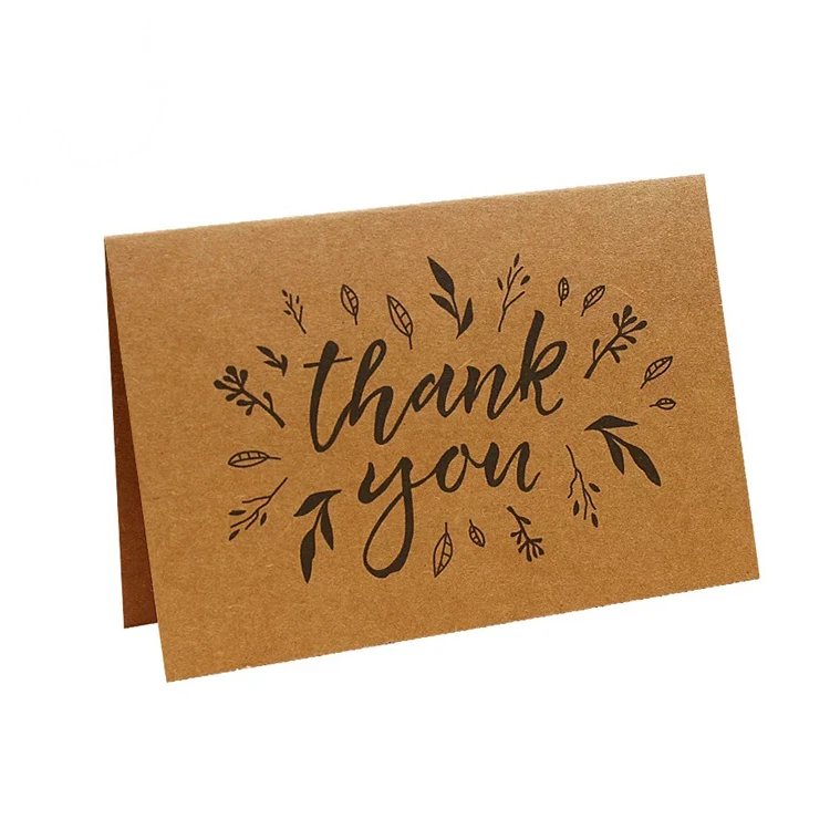 Custom Paper Card Flower Logo Printing Luxury Wedding Invitation Thank You Card For Gift .jpg