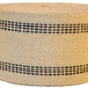 Jute Chair Webbing 3 1/2 Inches Natural W/Black Stripes