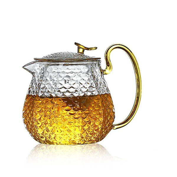 high borosilicate glass teapot filter bubble teapot household
