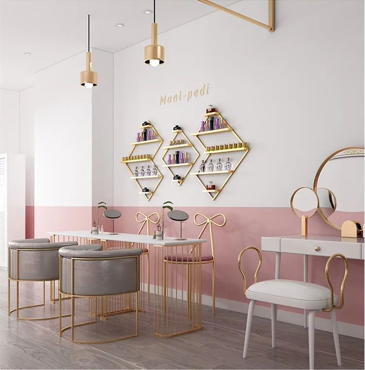 Iron Mesh Home Wall Storage Rack With Hook Wood Wall Shelf