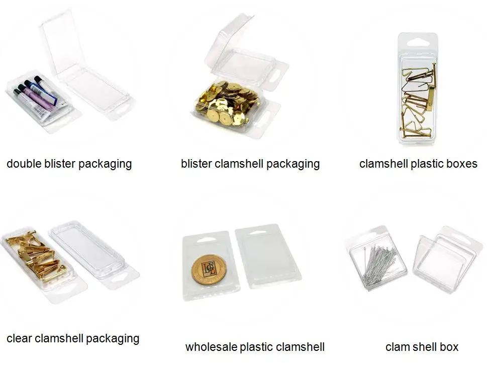 Wholesale Custom Clear Double Coin Plastic Clamshell Blister Packaging
