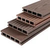 Waterproof no-slip grey brown color Lower price wpc decking hangzhou wpc decking floor fire resistant wpc decking