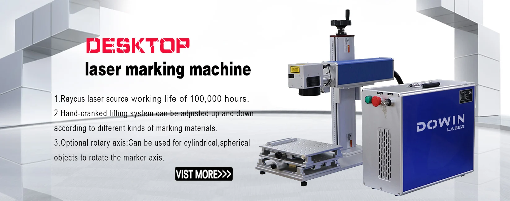 Metal laser engraving machine laser marking machine for dog tag ear tag.