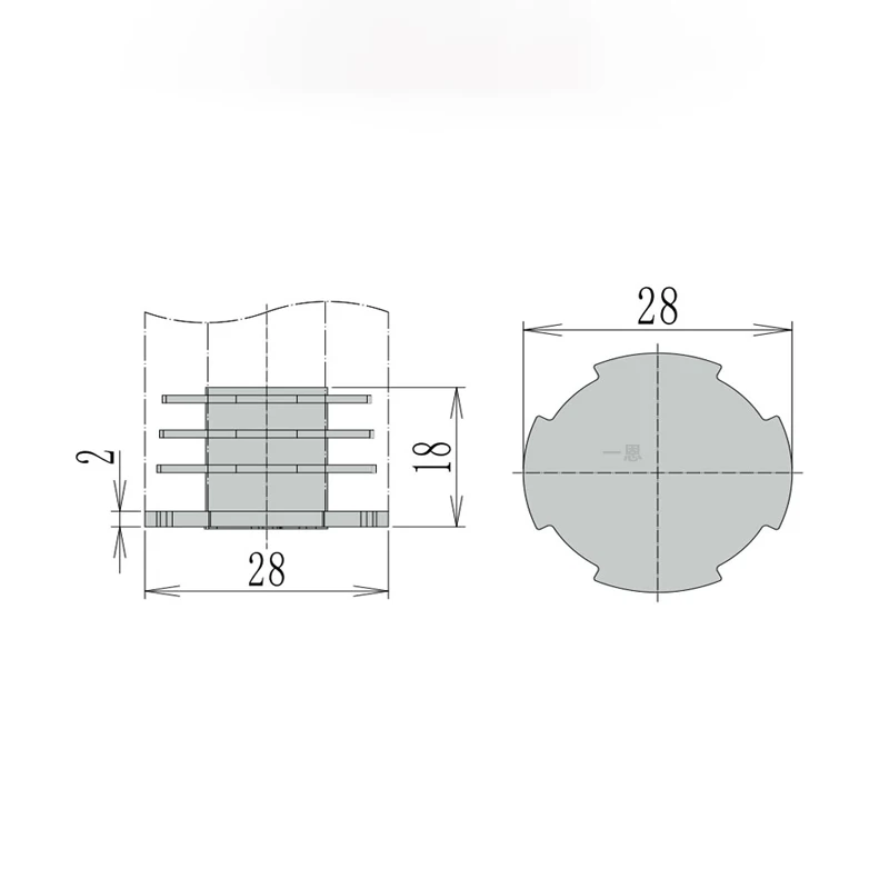 product basic rod end cap grade 1000 series 28mm third generation aluminum alloy lean pipeline rod accessories workbench turnover cart-15