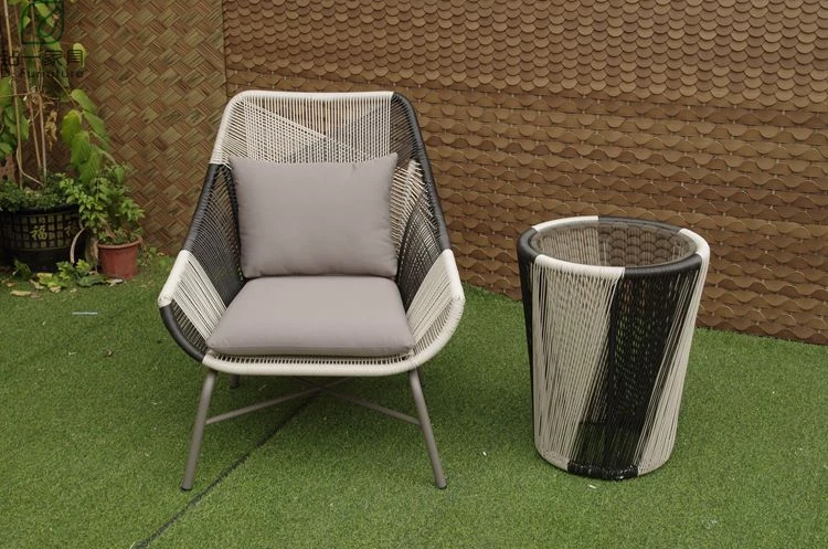 Customized Outdoor Furniture Hotel Cafe Garden Rattan Aluminum Chair