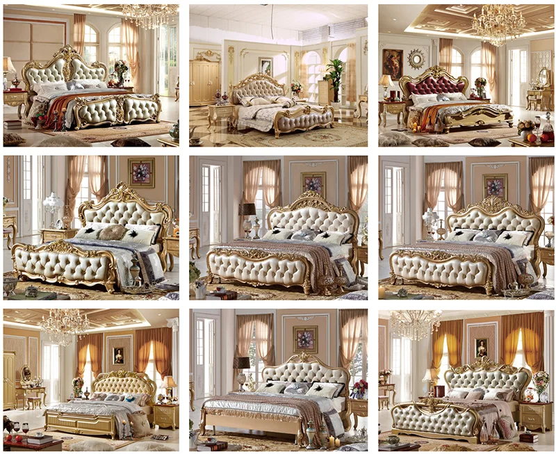 Luxury Royal Fancy Solid Wood Home Bed Room Furniture Bedroom Set Buy
