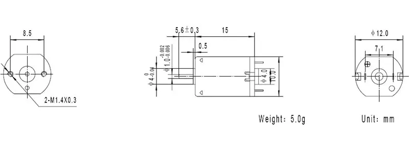 TFF-N20,dc motor,Can be equipped with gearbox of 1.5 volt micro motor