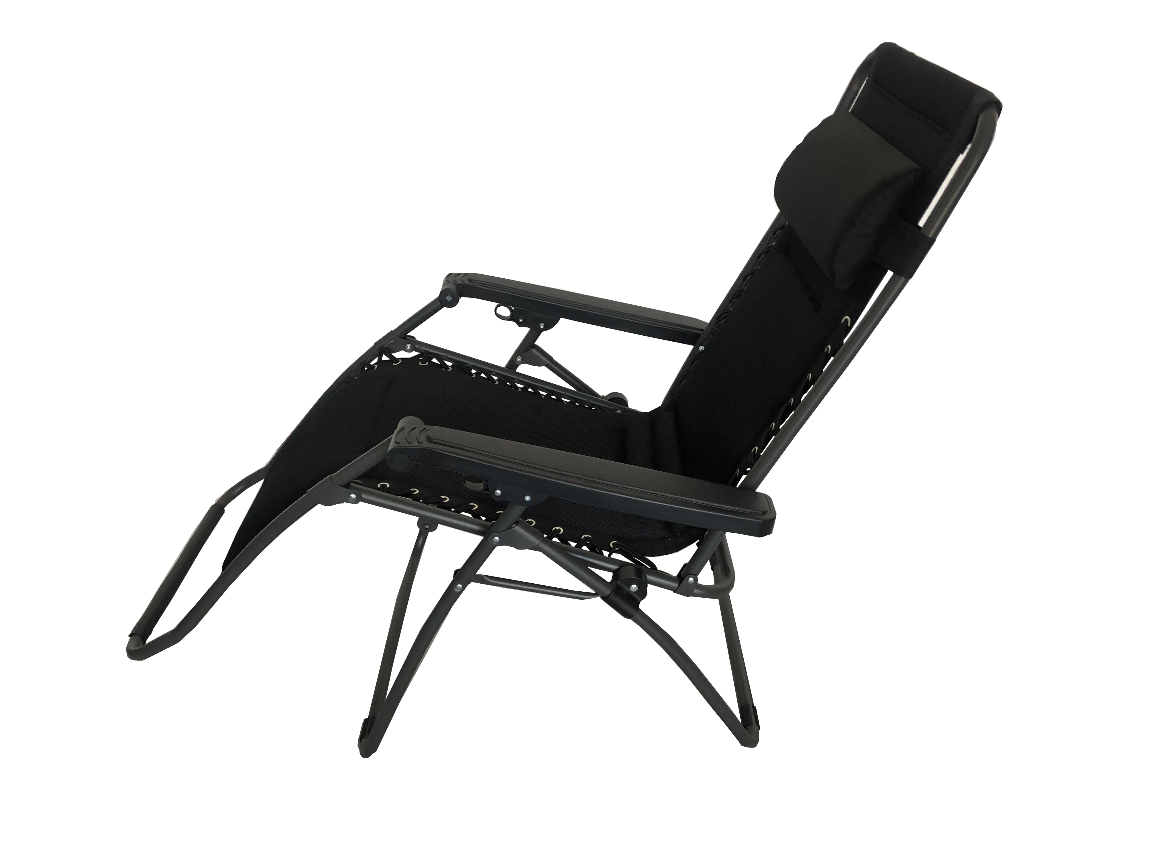 重型耐用钢框架折叠零重力躺椅庭院花园椅子天井 deck 椅