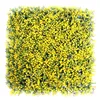 ZERO Yellow Cherry Blossom Artificial Green Faux Grass Vertical Garden Green Wall for Home Wedding Decoration