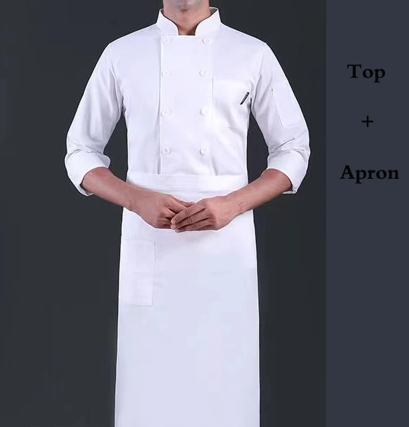 Custom Unisex Solid Color Chef Jacket Men's Chef Coat Hotel Restaurant Kitchen Chef Uniform Cook Wor